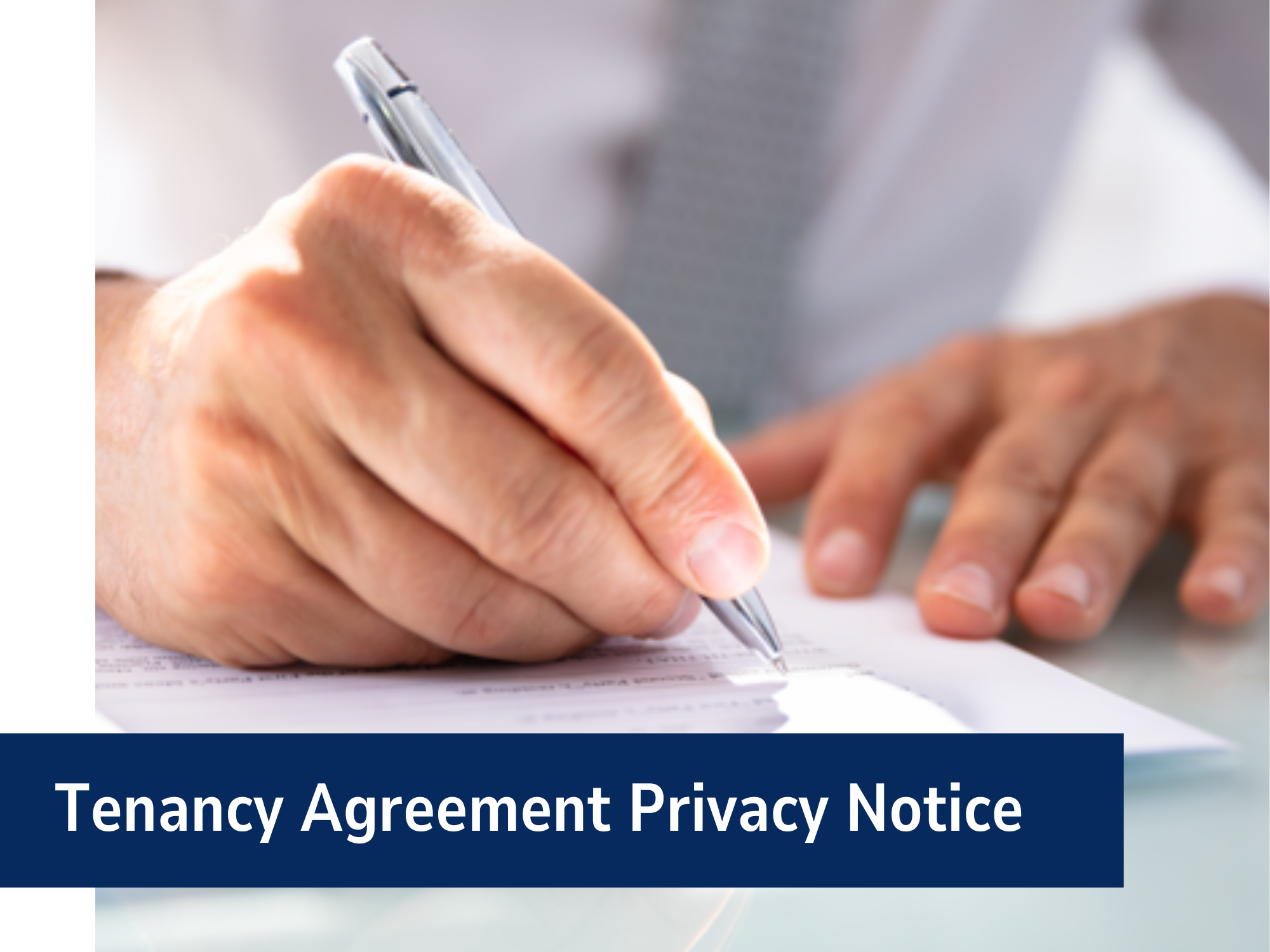 Tenancy Agreement Privacy Notice Banner