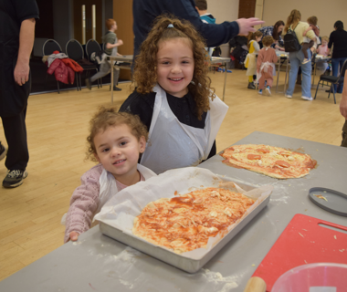 Community Involvement Pizza Making Banner Image